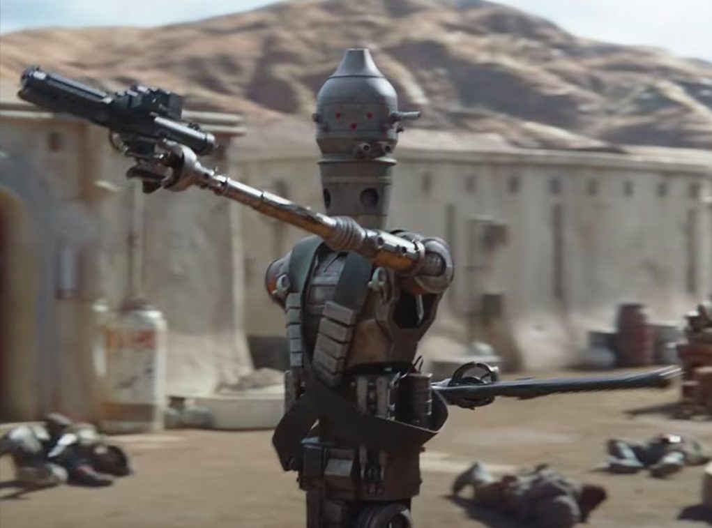IG-11, voiced by Taiki Waititi in the Jon-Favreau Disney+ original Star Wars series, ‘The Mandalorian,’ which is set to premiere on Nov. 12, 2019.