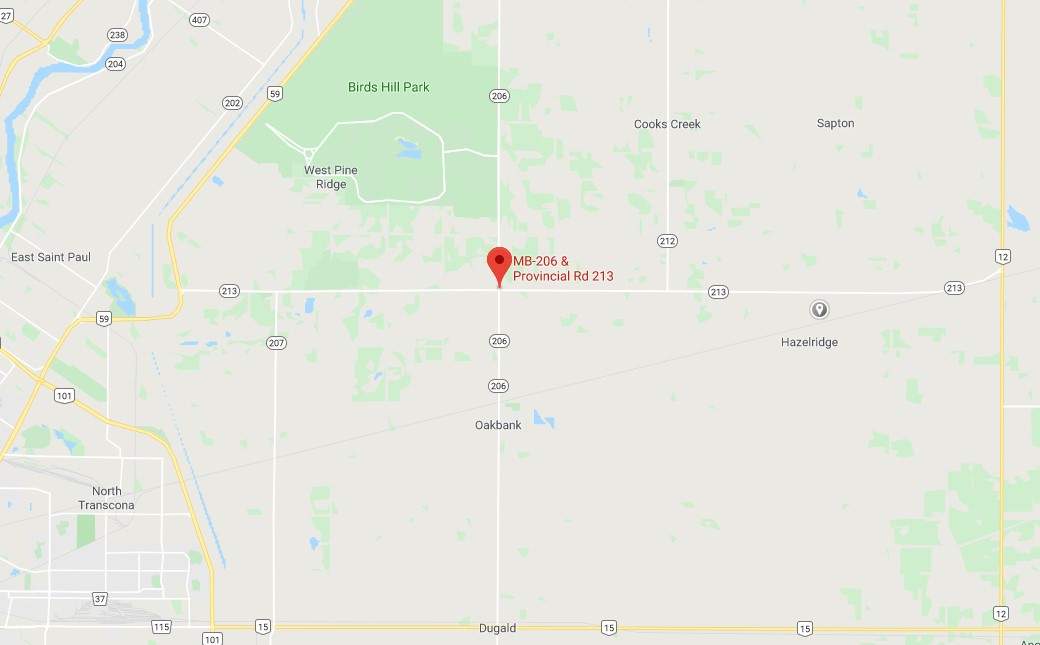The crash happened at the corner of PR 206 and PR 213.