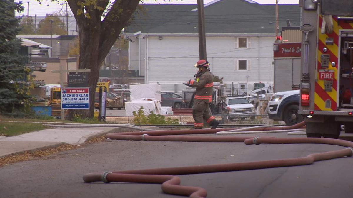 Saskatoon firefighters said heavy smoke could be seen coming from the fourplex when they arrived.