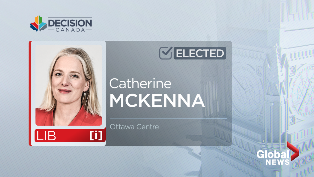 Liberal Catherine McKenna projected to win second term in Ottawa Centre - image