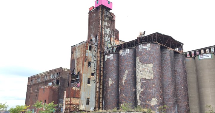 Photo of colorful pink stockings in abandoned buildi