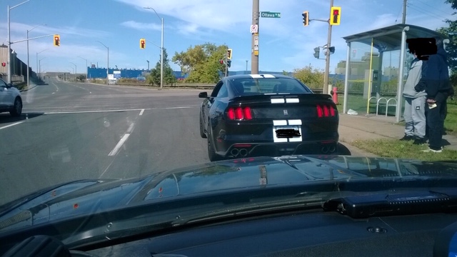 Hamilton police say a Ford Mustang was travelling twice the speed limit on Saturday afternoon on Nikola Tesla Boulevard.