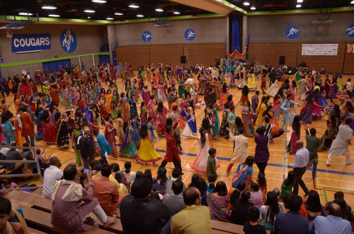 An image of the Gujarati Society of B.C.'s 2014 Navratri Festival.