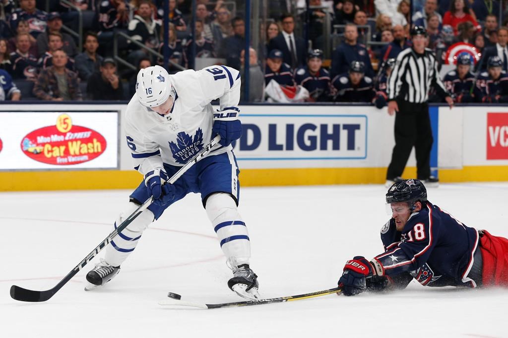 Mitch Marner Scores Twice, Maple Leafs Beat Blue Jackets 4-1 - Toronto ...