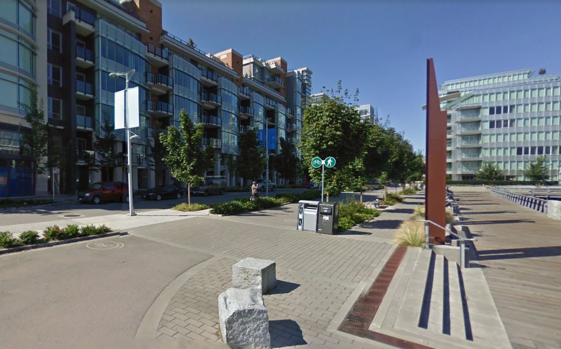 A view of Vancouver's Olympic Village neighbourhood in Southeast False Creek.