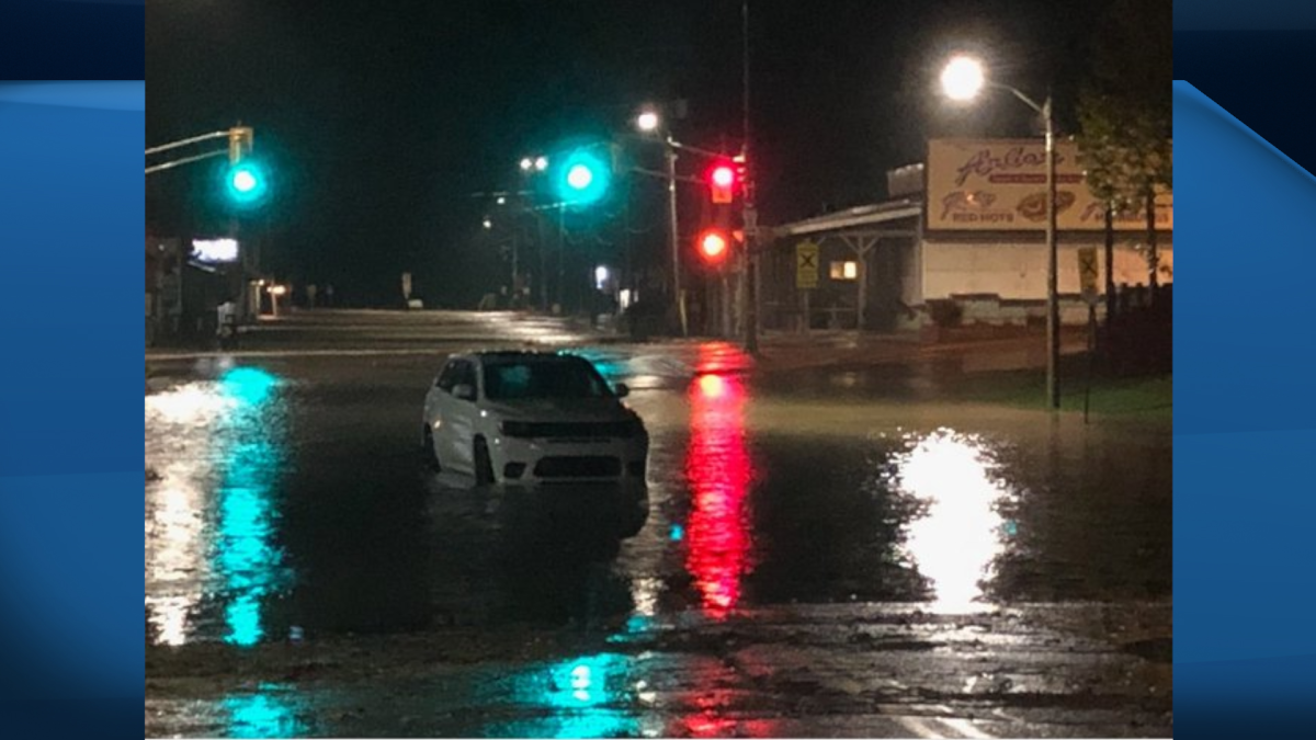 A number of communities along the Lake Erie shoreline reported flooding, downed trees and power outages due to inclement weather on Halloween 2019.