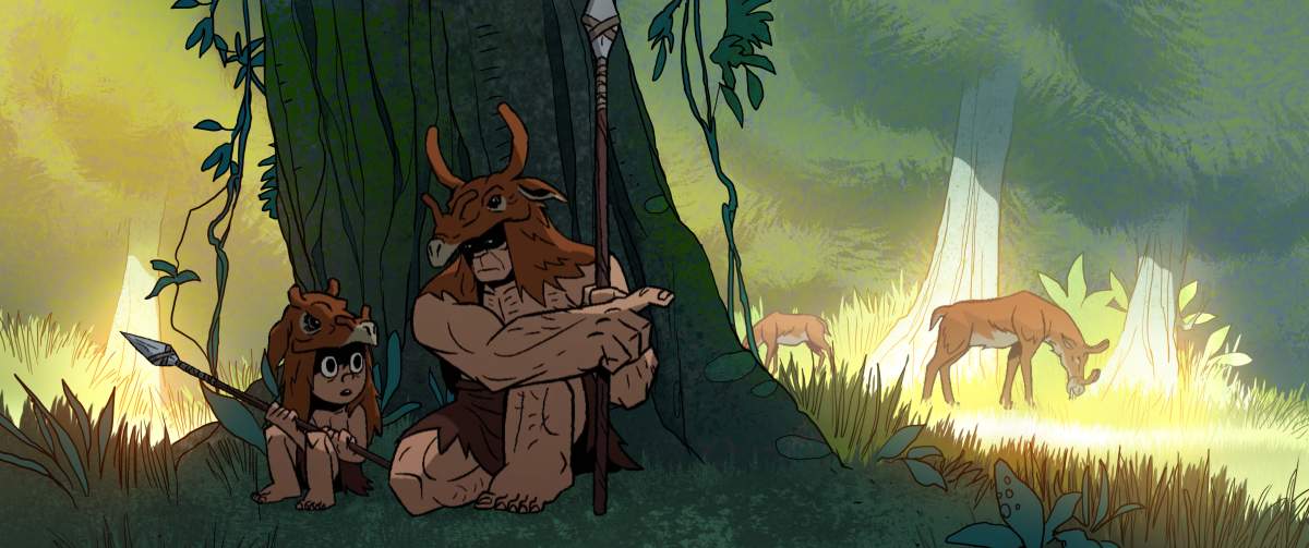 Genndy Tartakovsky’s upcoming animated series, ‘Primal,’ which debuts on Adult Swim Oct. 7, 2019.