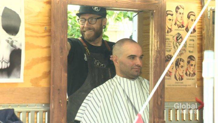 Each haircut comes with a positive attitude and some help with supports that Gauthier used to get himself off the street years ago.