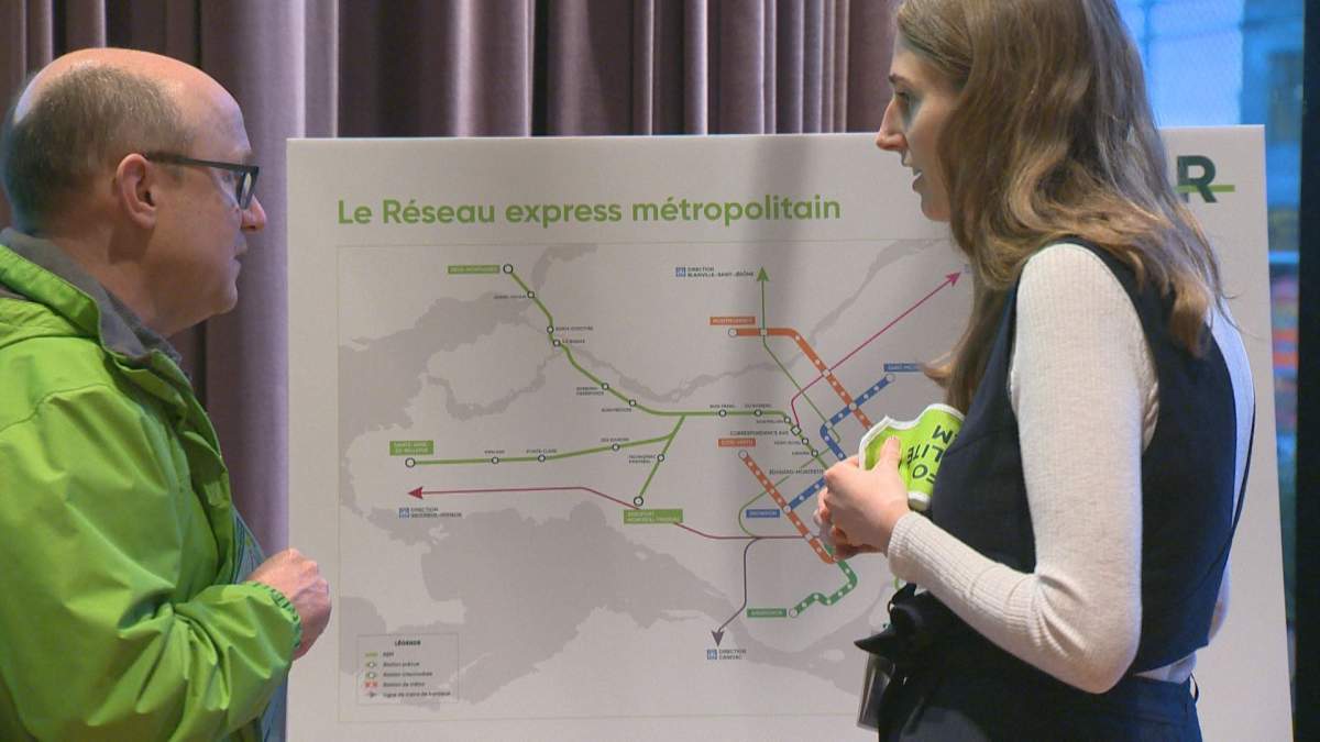 West Island residents got a chance to ask questions and voice their concerns to transit agency officials regarding the REM's rampant construction efforts. Monday October 28, 2019.