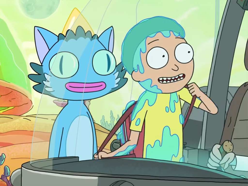 (L-R) Chachi and Morty from Adult Swim’s ‘Rick and Morty.’ Season 4 premieres on Sunday, Nov. 10 at 11:30 p.m. ET.