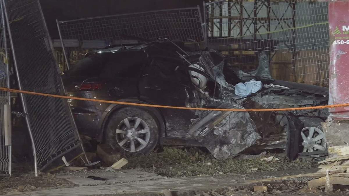 Police apprehend suspected driver.