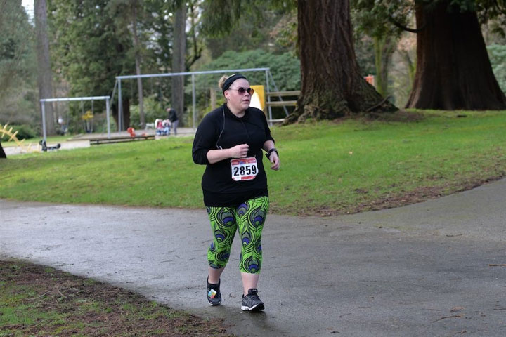 Lisa Schaffer on a run. While exercise is an important component of obesity management, it's not everything, experts say.