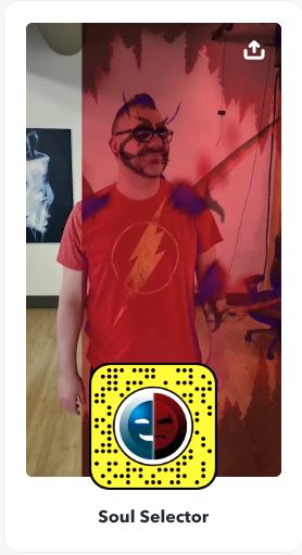 The Soul Selector Halloween lens, created by Aaron Clifford of Edmonton’s KO Group.
