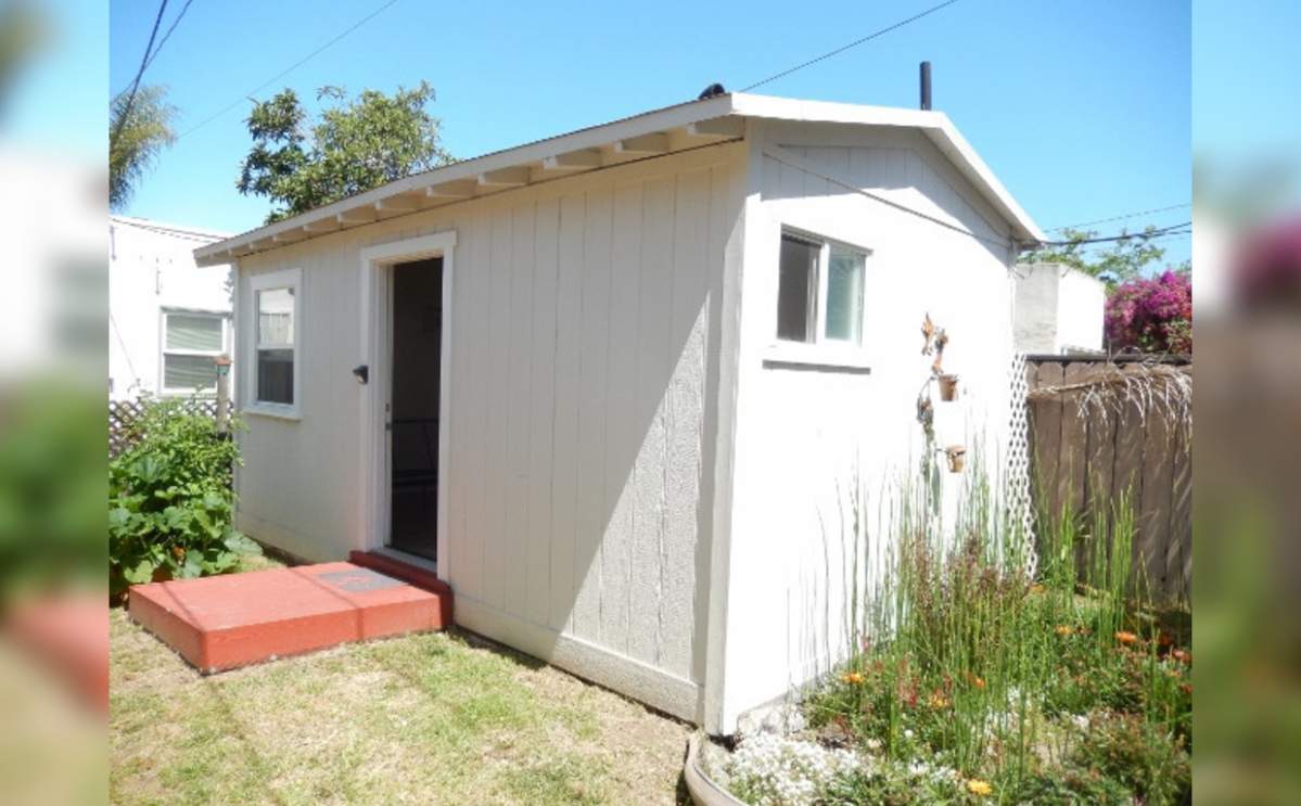 The backyard shed was built in response to a housing crisis in one of California's most expensive cities.