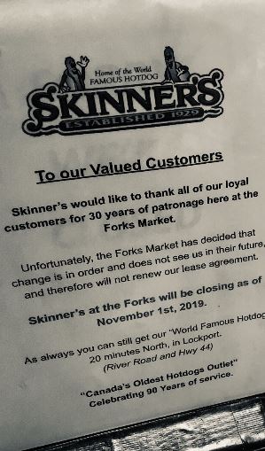 Skinner’s restaurant booted from The Forks after 30-year-tenure - image