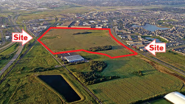 A 153-acre piece of land south of Ellerslie Road, between 91 Street SW and 101 Street SW, in south Edmonton being sold by the Alberta government. 
