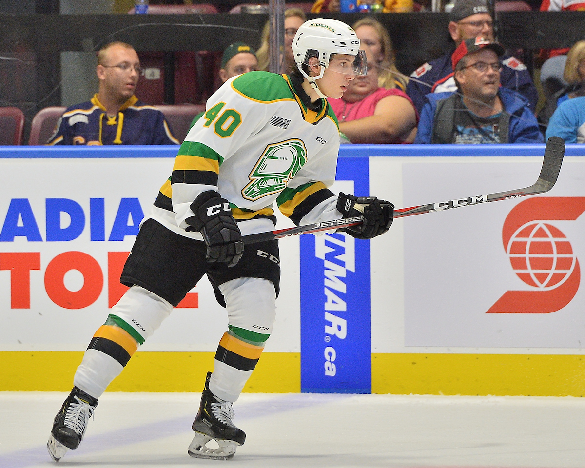 Antonio Stranges of the London Knights. 