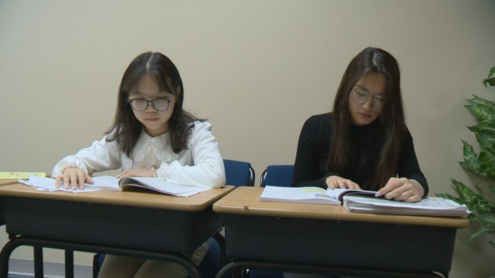 Students learn English full-time, five days a week at A & L Royal Academy.