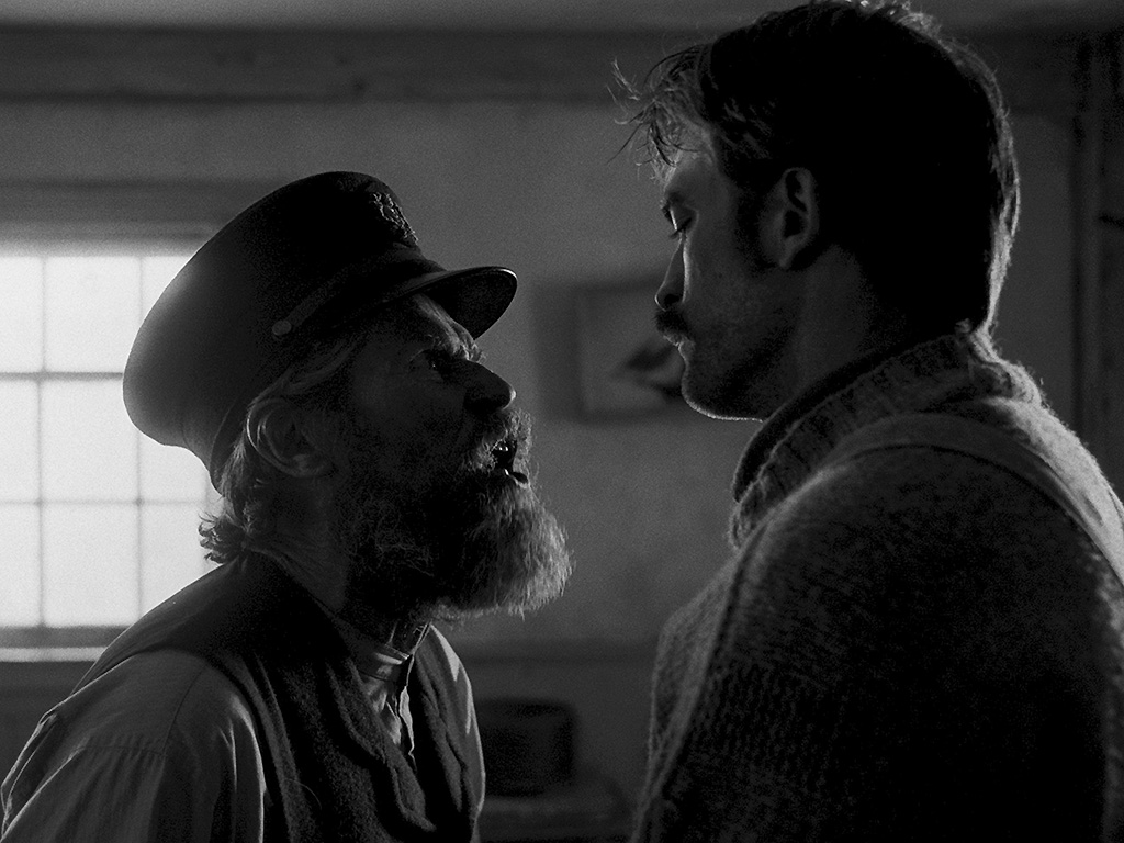 Williem Dafoe and Robert Pattinson in 'The Lighthouse.'.