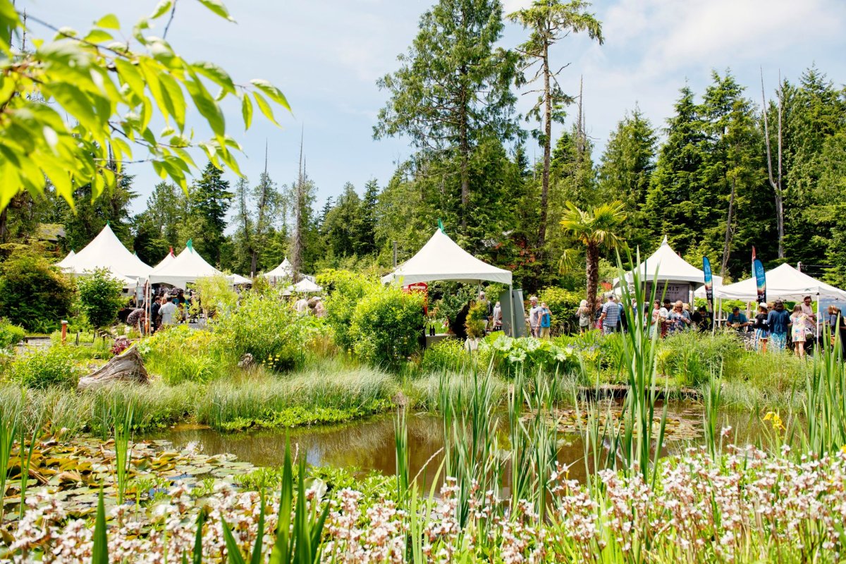 An event held for the Tofino Food and Wine Festival in the Tofino Botanical Gardens on June 8, 2019.