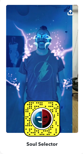 The Soul Selector Halloween lens, created by Aaron Clifford of Edmonton’s KO Group.