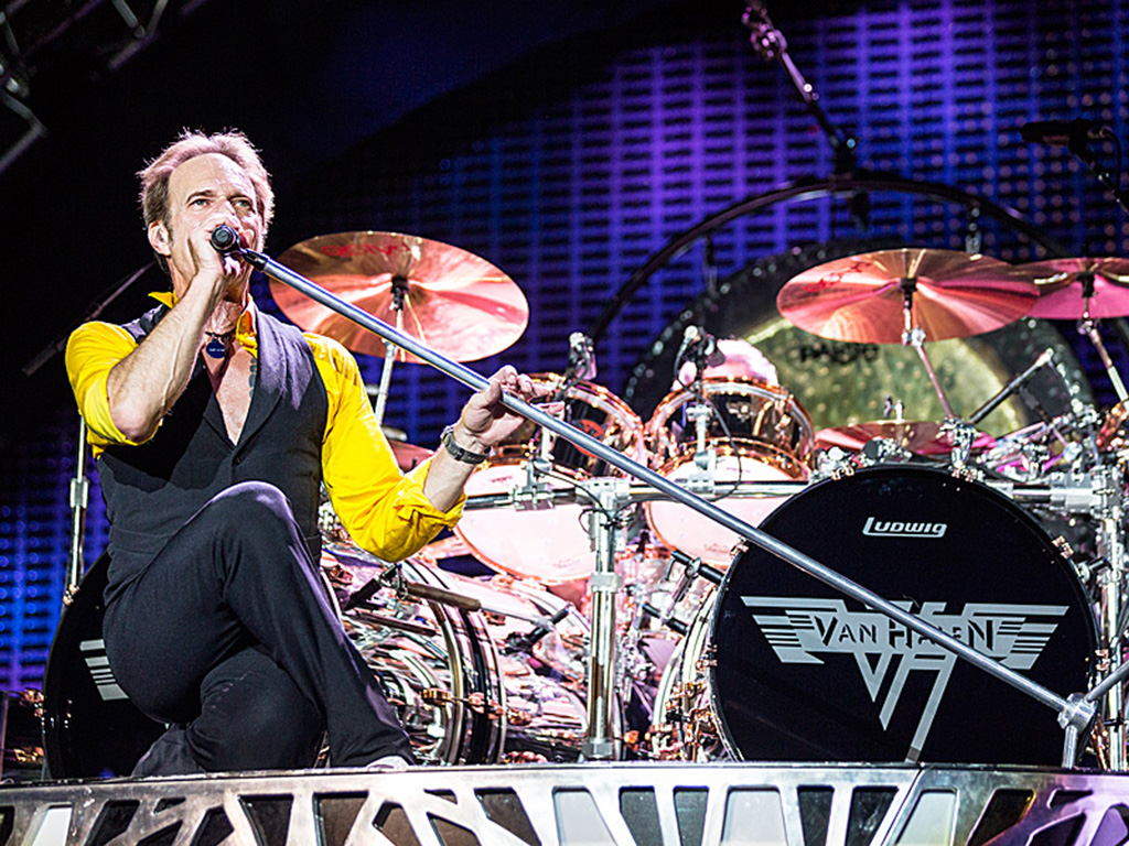 David Lee Roth of Van Halen performing live onstage at the Molson Amphiteatre in Toronto, on Aug. 7, 2015.