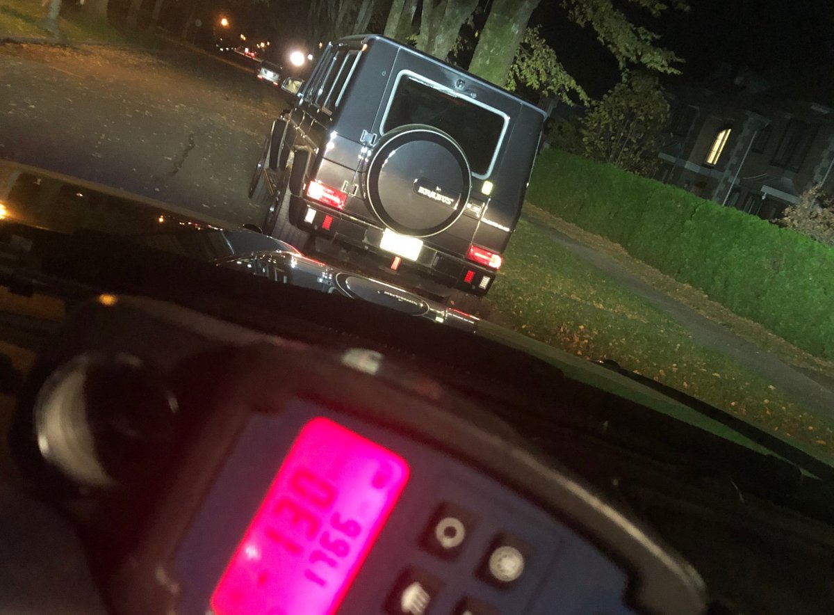 Vancouver police impounded this SUV after it was clocked going 140 km/h in a 50 km/h zone. 