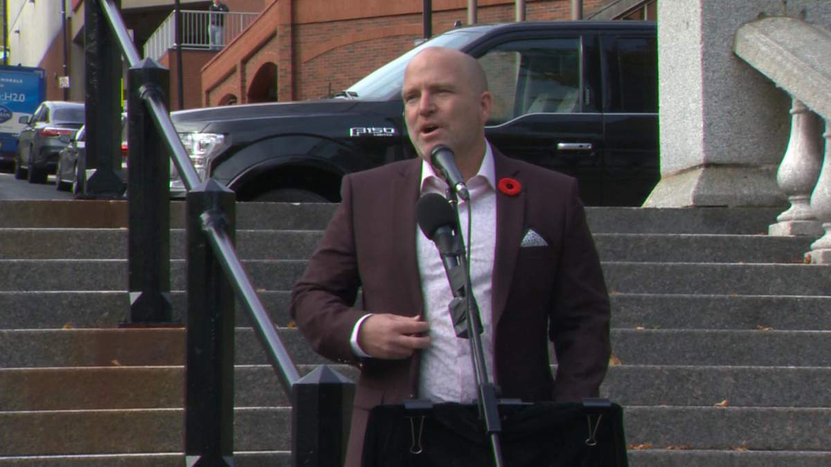 Coun. Matt Whitman announces his candidacy for Halifax mayor in the 2020 municipal election on Oct. 30, 2019. 