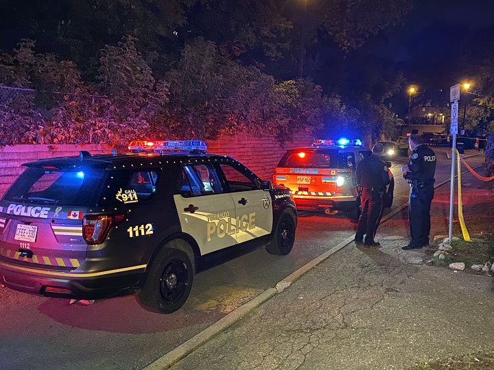 Police are investigating after a man was shot in Toronto's west end on Saturday night.