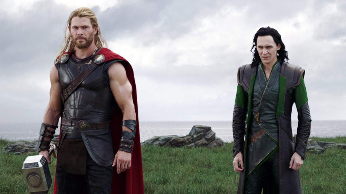 ‘Thor: Ragnarok’ (2017): (L-R) Chris Hemsworth as Thor, and Tom Hiddleston as Loki.