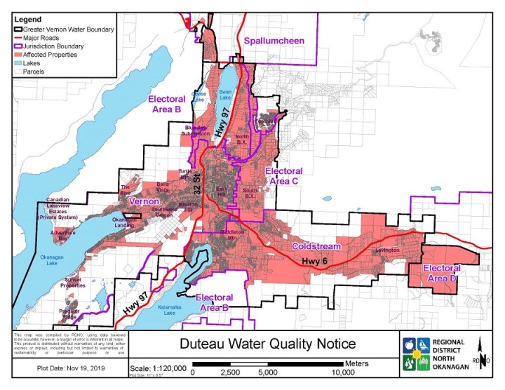 Regional District of North Okanagan issues water quality notice for ...