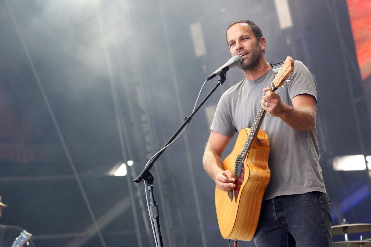 American singer-songwriter Jack Johnson performs during the Mad Cool Festival in Madrid, Spain on Jul. 14, 2018.