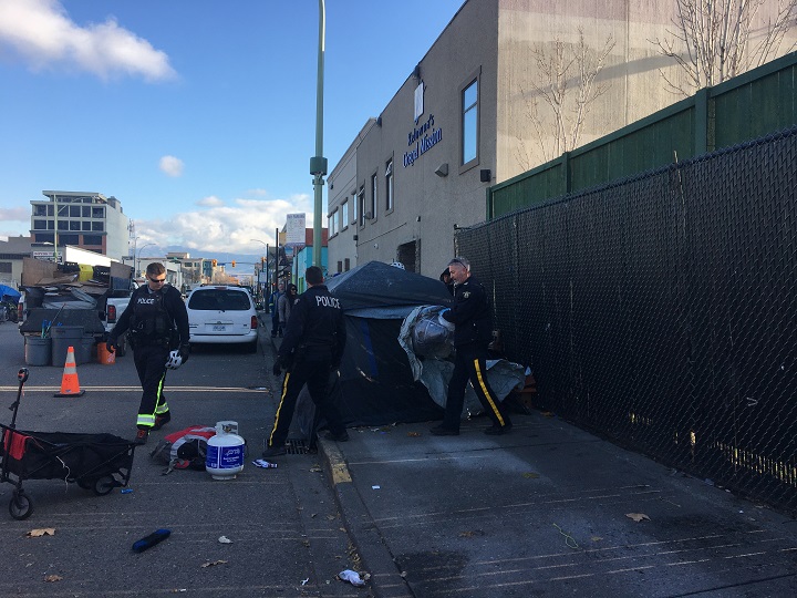 A GoFundMe page has been started to help fund a potential lawsuit against the City of Kelowna for relocating the homeless from Leon Avenue to two parks in the city’s north end.