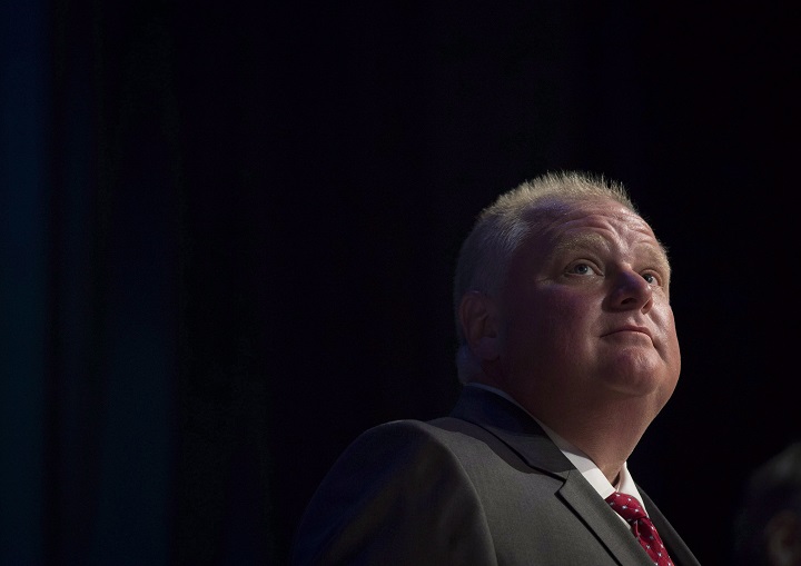 A file photo of the late Toronto mayor Rob Ford.
