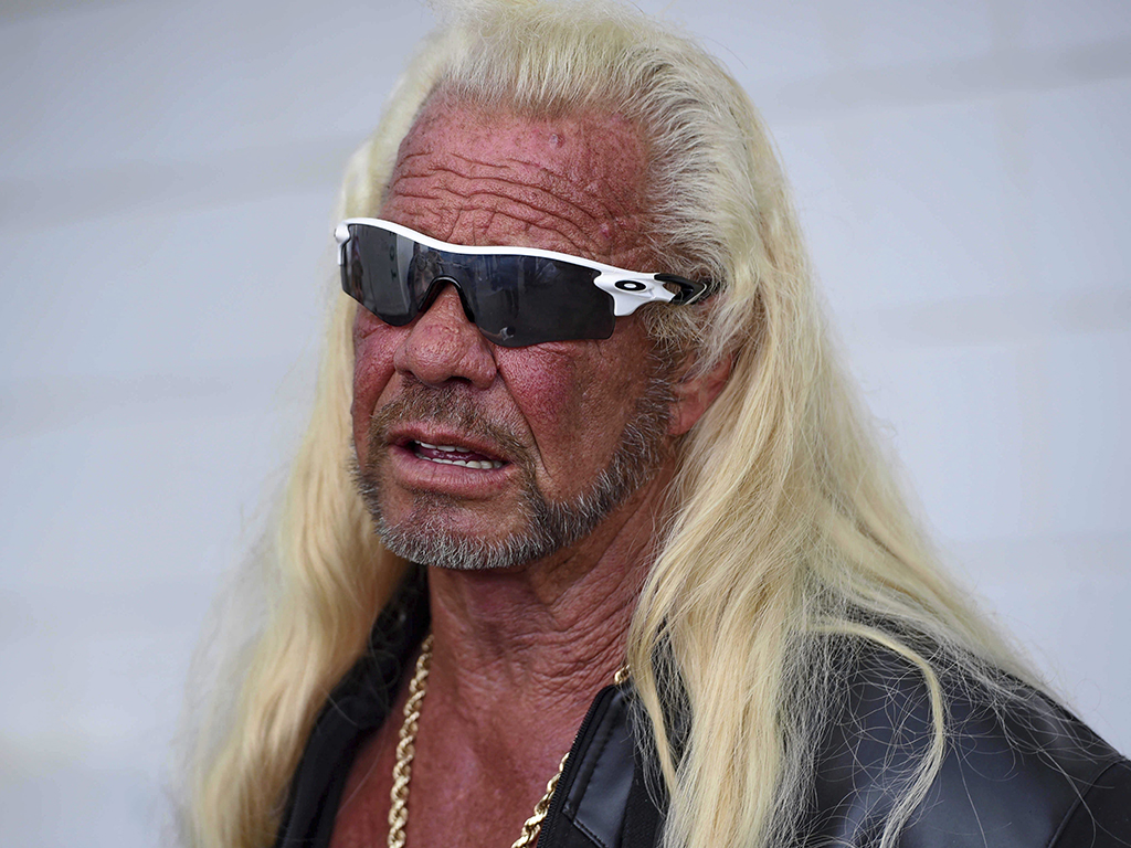 Dog the Bounty Hunter attends a Nascar Cup Series auto race on Sunday, Sept. 1, 2019, at Darlington Raceway in Darlington, S.C.