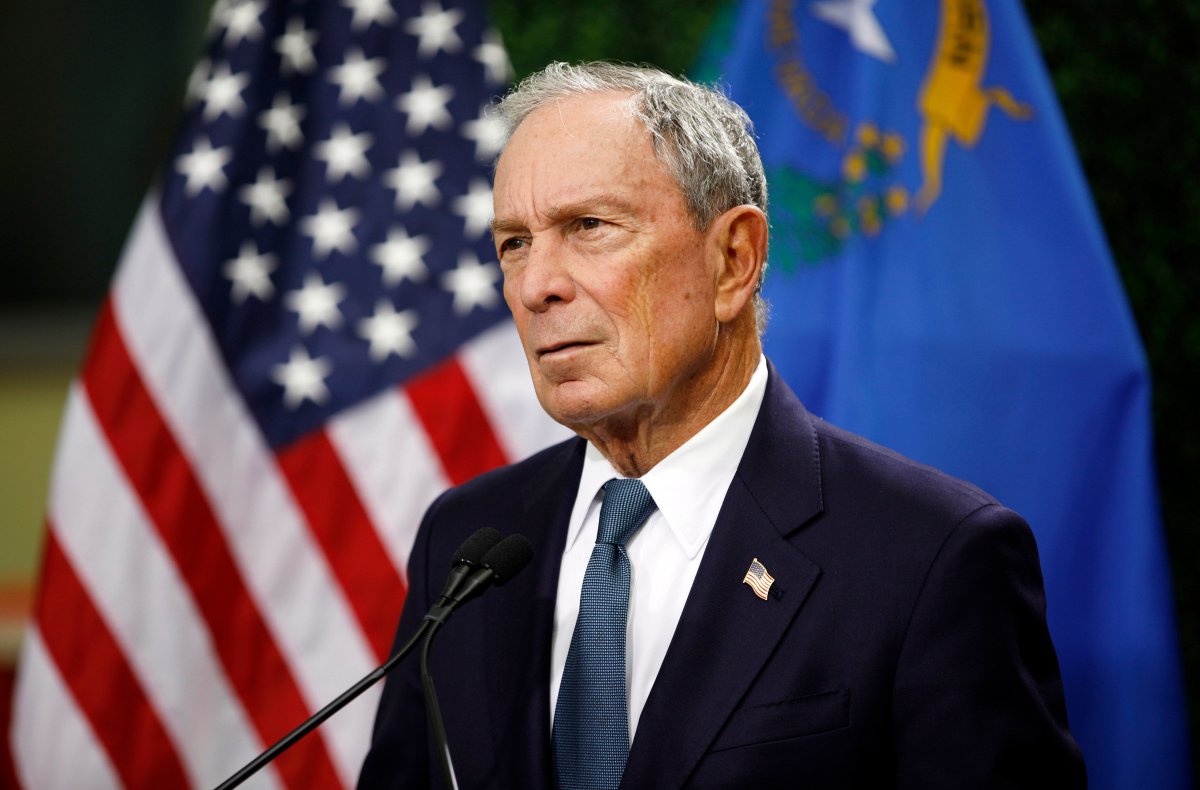 FILE - In this Feb. 26, 2019, file photo, former New York City Mayor Michael Bloomberg speaks at a news conference at a gun control advocacy event in Las Vegas.