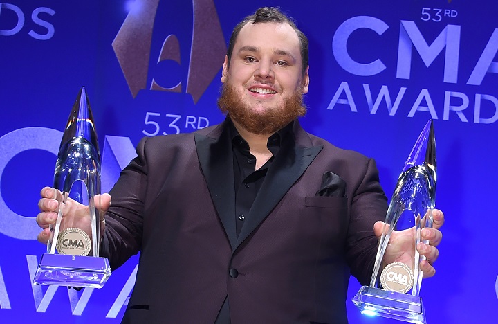 Luke Combs at the 53rd Annual CMA Awards held at Bridgestone Arena on November 13, 2019 in Nashville, TN.