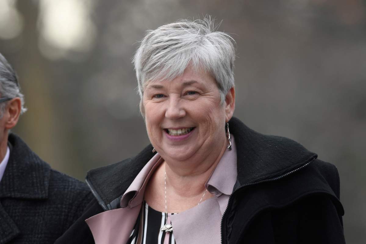 Liberal MP Bernadette Jordan arrives for the cabinet swearing-in ceremony in Ottawa on Wednesday, Nov. 20, 2019. 