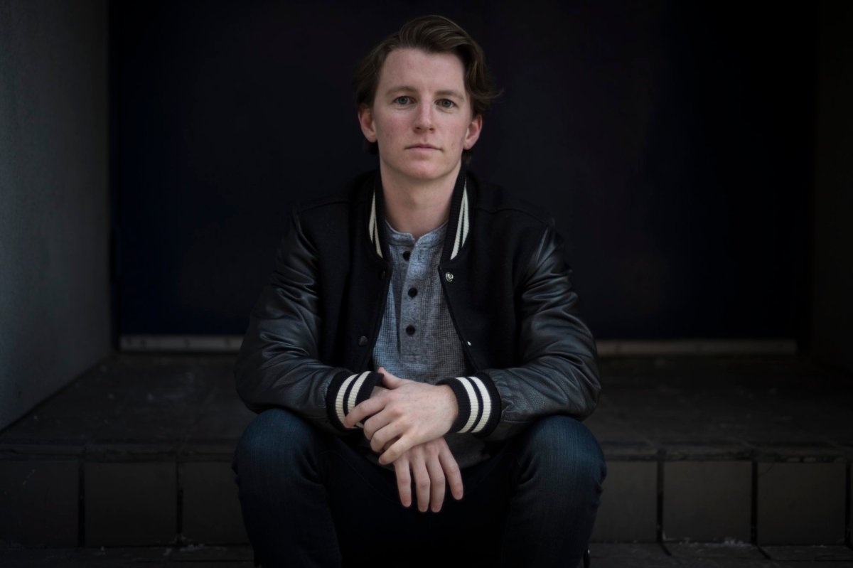 Transgender hockey player Harrison Browne poses for a photograph in Toronto on Wednesday, November 20, 2019. 