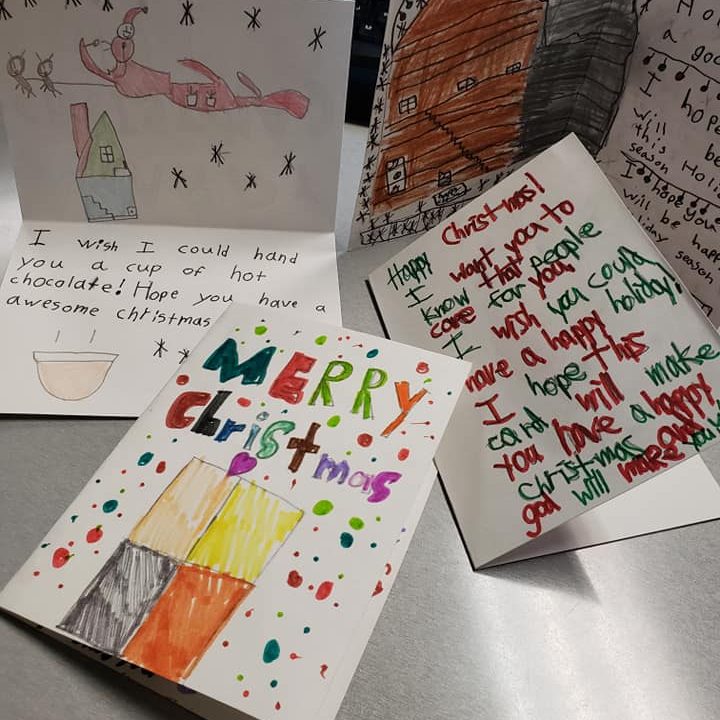 2018 Christmas cards for homeless shelters. 