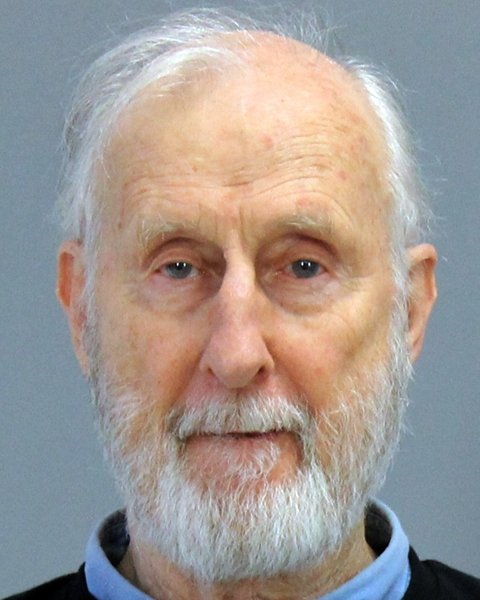 This Thursday, Oct. 31, 2019 photo provided by the Brazos County (Texas) Detention Center shows actor James Cromwell. (Brazos County (Texas) Detention Center via AP)