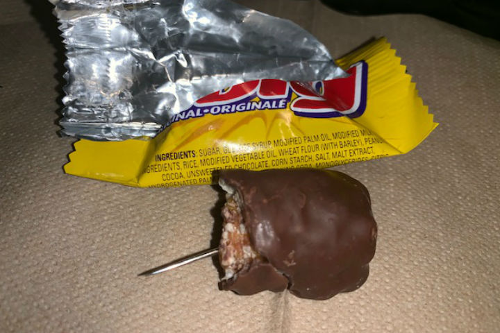 Police are urging parents, whose children may have attended homes on the identified streets, to have a second look at their kids' candy.