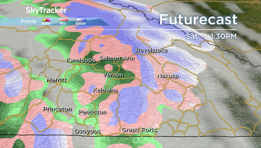 Another wave of rain is on the way to the valley bottom on Saturday.