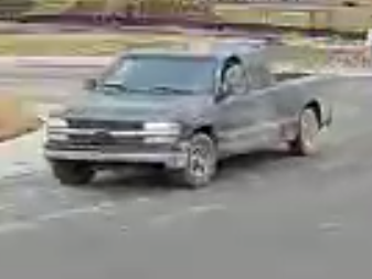 Calgary police are looking for the driver of this truck seen near three house fires being investigated as cases of arson in Calgary in early November.