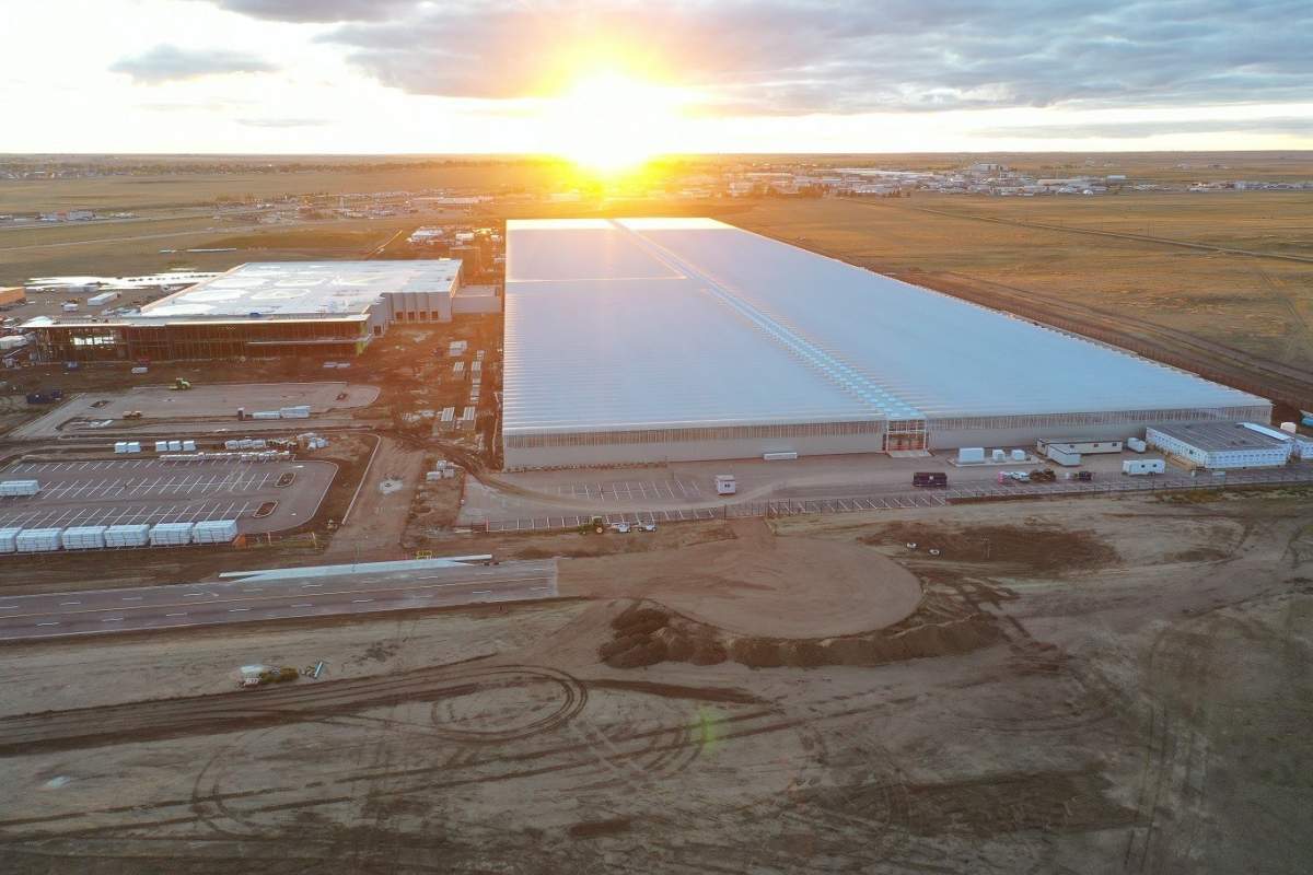 The under-construction Aurora Sun facility in Medicine Hat, Alta. on August 29, 2019.