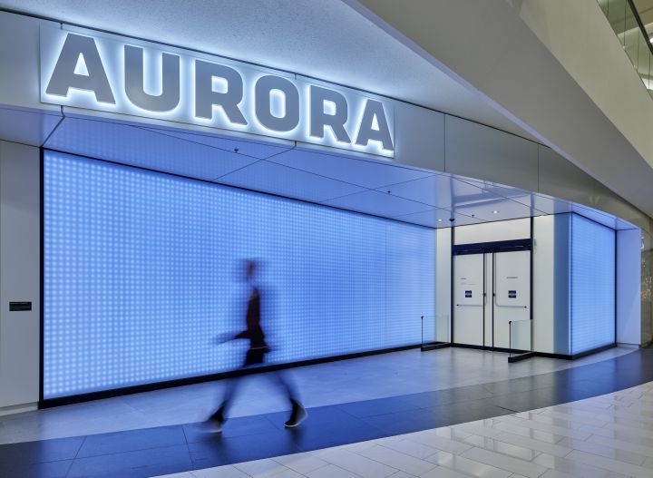 Aurora flagship store in Edmonton