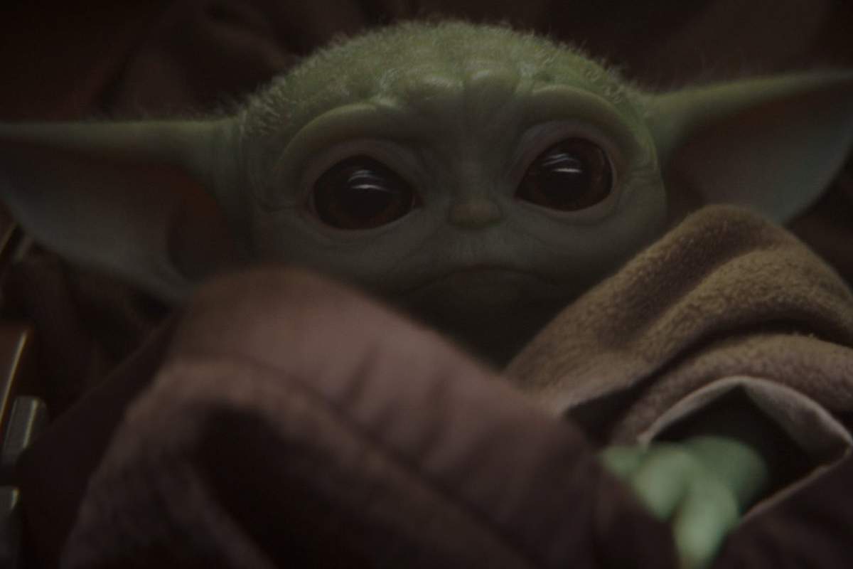 The character known online as “Baby Yoda” is shown in this image from the Star Wars TV Series “The Mandalorian.”