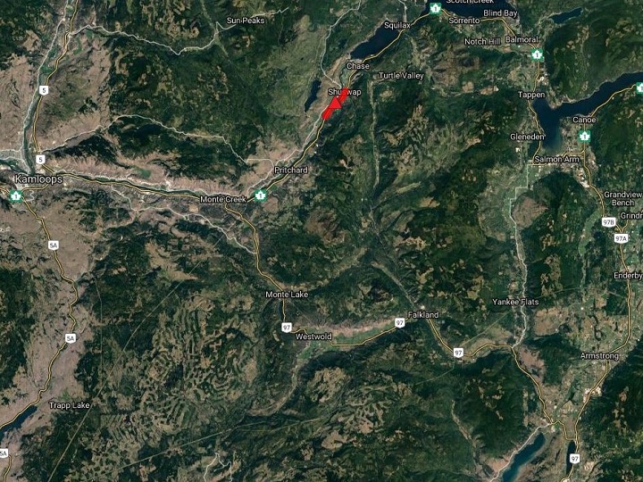 DriveBC is reporting that a collision on the Trans-Canada near Chase, B.C., has closed the highway in both directions.