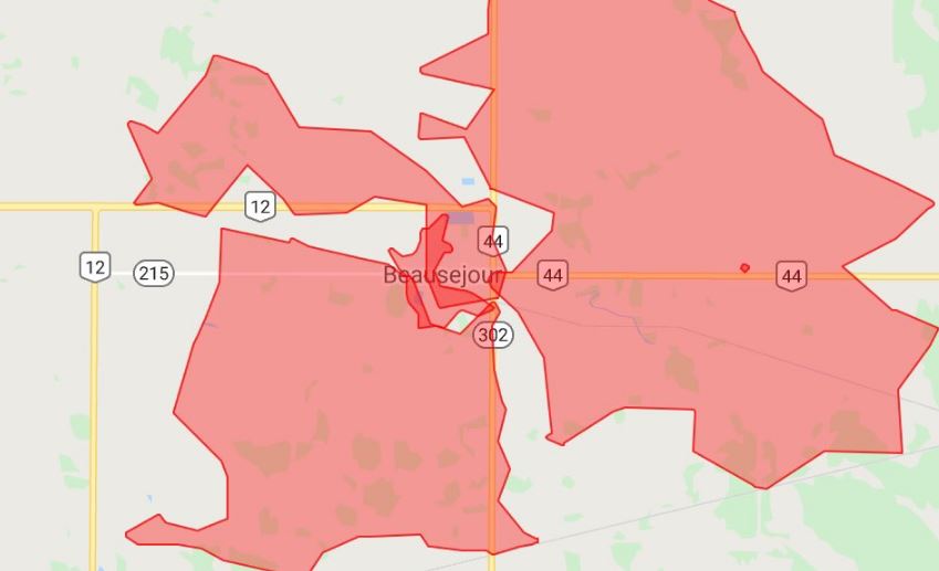 Manitoba Hydro is dealing with a major power outage in Beausejour and the RM of Brokenhead affecting more than 2600 customers.