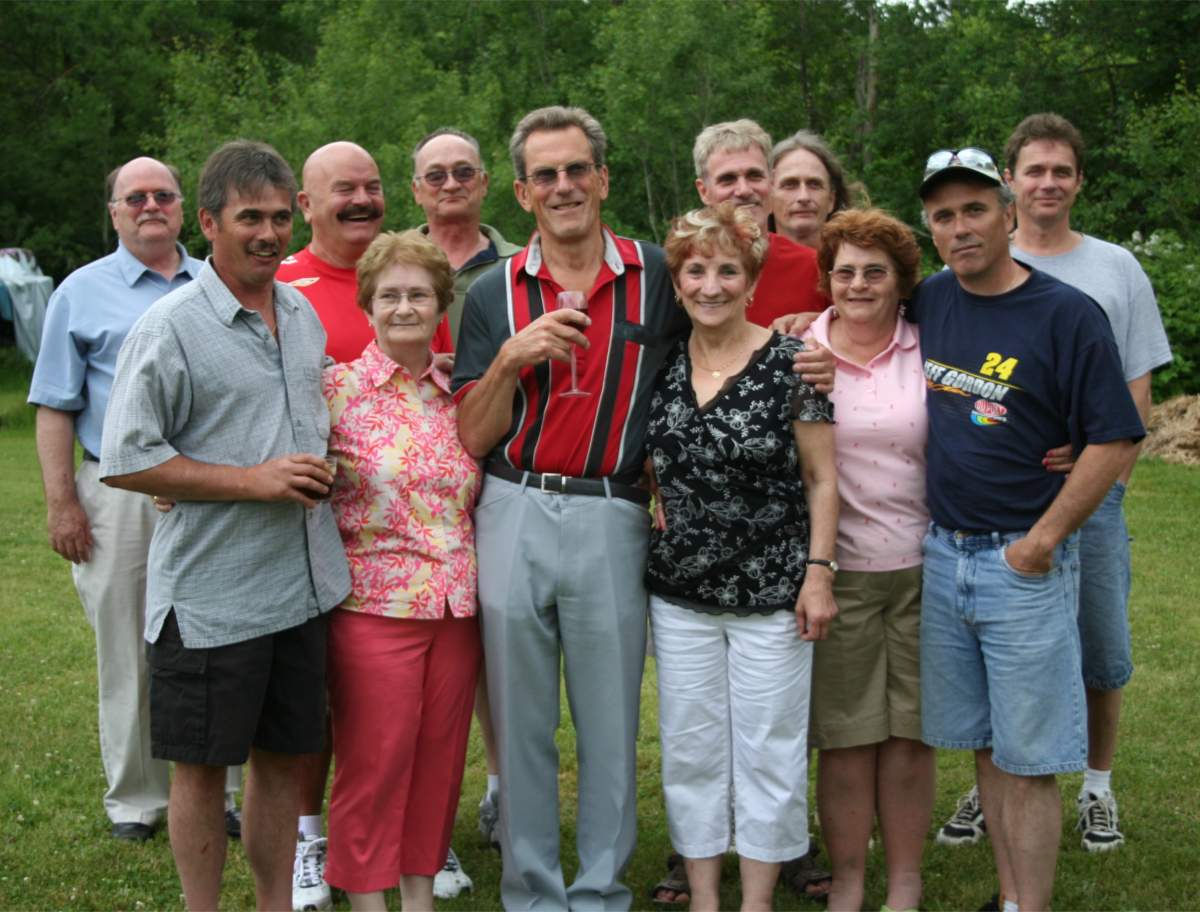 Ian Marriott met his Canadian relatives for he first time in Kentville, N.S., in 2009.